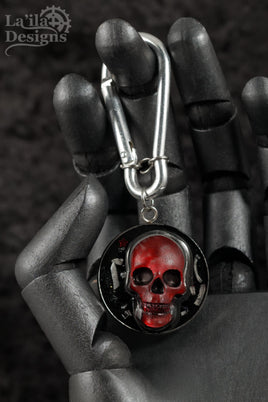 Red Skull Keychain
