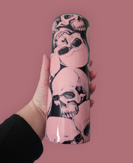 Skulls Pink Tumbler