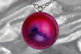 Pink & Purple Abstract Necklace