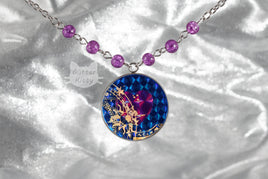 Blue & Purple Holographic Necklace