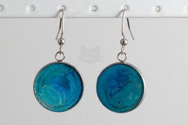 Abstract Blue Earrings