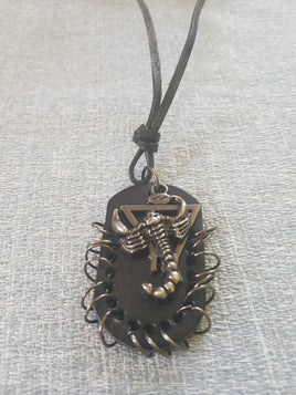 Scorpion Dog Tag Men's Necklace
