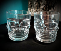 Glass Skull Whiskey Glass