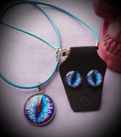 Eye Necklace & Earrings Set