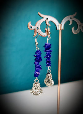 Buddha Lapis Lazuli Earrings