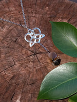 Celtic Knot Heart Crystal Necklace