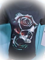 Skull Roses Ladies Tee ~ Pre-order