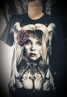 Sugar Skull Angel Unisex Tshirt