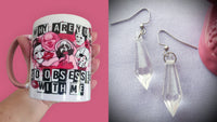 Why Are You So Obsessed With Me Mean Girls ft Horror Pink/White Mug