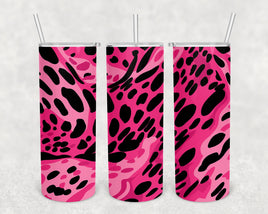 Pink Leopard Pattern Tumbler