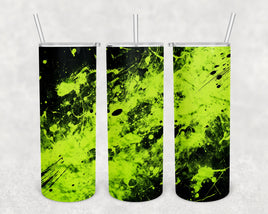 Neon Splatter Pattern Tumbler