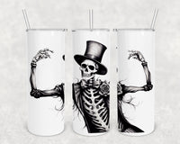 Tophat Skeleton Tumbler