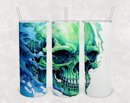 Green Skull Tumbler