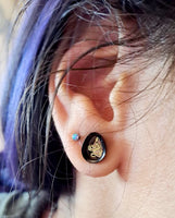 Snake Teardrop Plugs ~ Pair