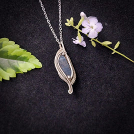 Kyanite In Sterling Silver Pendant Necklace