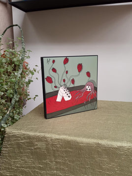 Heart4Head on Wooden Block