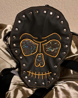 Skull Rivet Crossbody Bag