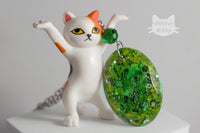 Green Faceted Oval Necklace