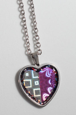 Holographic Heart Necklace