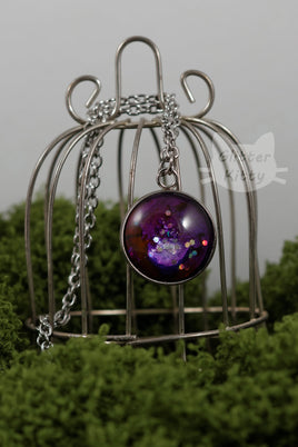 Purple Glassdome Necklace