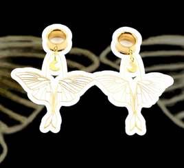 Golden Lunar Moth Tunnels ~ Pair