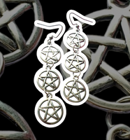 Pentagram Dangle Earrings