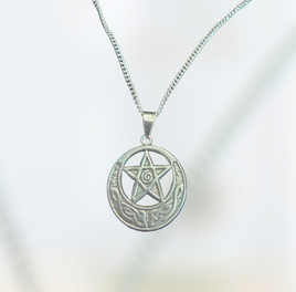 Celtic Pentagram Stainless Steel Necklace