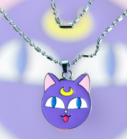 Luna Sailor Moon Anime Kitty Cat Necklace
