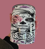 Day Of The Dead Sugar Skull 10oz Tumbler