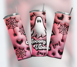 Spooky Vibes Ghost Tumbler