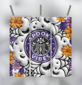 Autumn Starbucks Spooky Vibes Tumbler