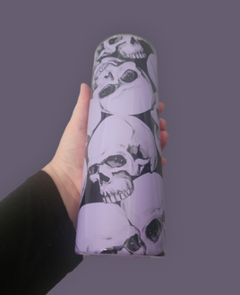 Skulls Purple Tumbler