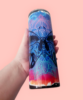 Butterfly Skull Mandala Tumbler