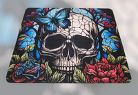 Skull Stained Glass Effect Square Mousepad