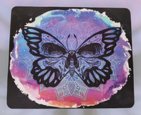 Butterfly Skull Mandala Square Mousepad
