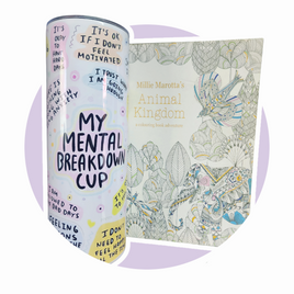 Mental Health Combo: Tumbler + Adult Colouring Book