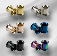 Steel Screw Flare Tunnels (Pair)