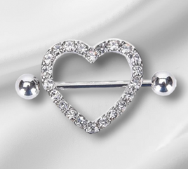 Heart Nipple Bar (Sold Individually)