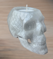 Geometric Skull Candle Holder