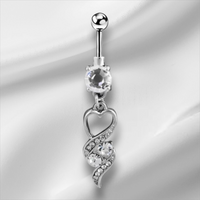 Heart Dangle Bellyring