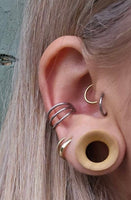 Triple Stacked Hinged Segment Ring (Sold Individually)
