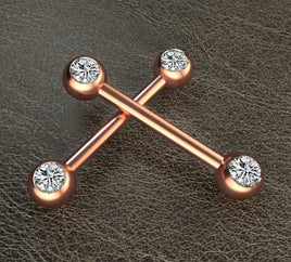 Diamanté Nipple Bar ~ Sold Individually