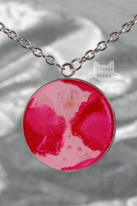 Abstract Pink Necklace