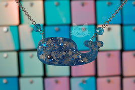 Frosty Whale Necklace