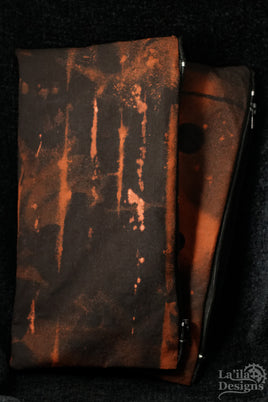 Bleach Dyed Zipper Pouch
