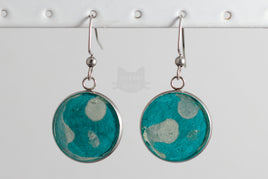 Blue & Pearly Earrings