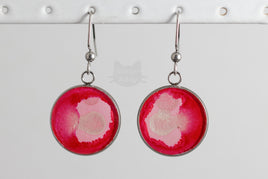 Pink Abstract Earrings