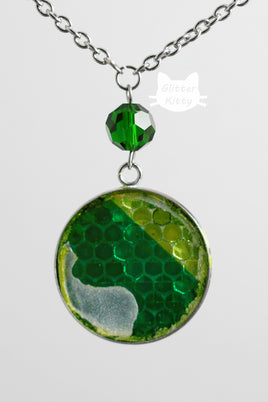 Green Reflective Necklace