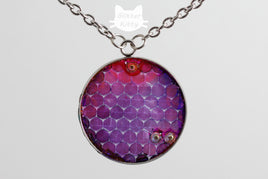 Pink & Purple Reflective Necklace