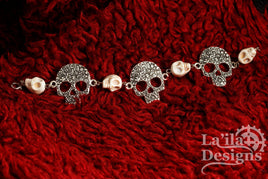 Floral Skulls Bracelet